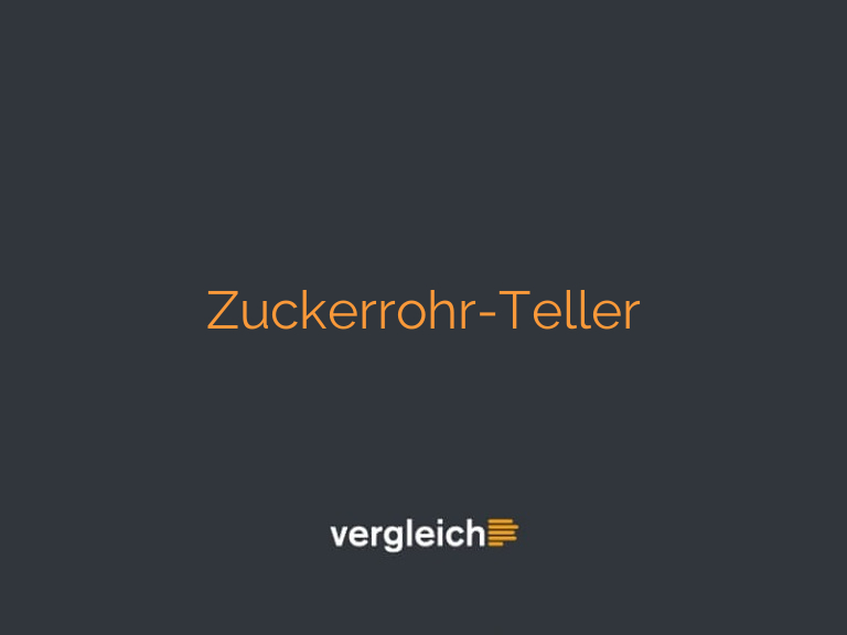 Zuckerrohr-Teller