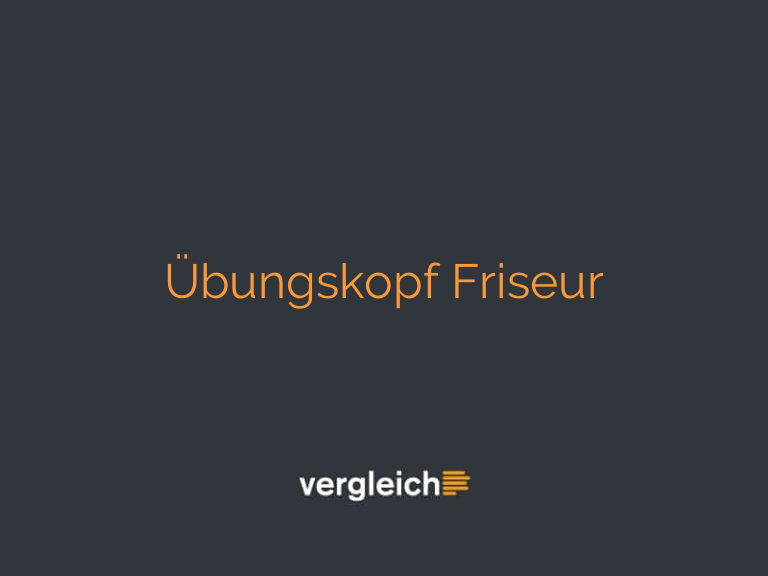 Übungskopf Friseur